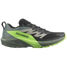 Tênis Masculino Salomon Sense Ride 5 Cinza Verde Trail Running-Masculino