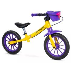 Bicicleta Balance Infantil Bike Garden Fly Aro 12 Nathor-Feminino