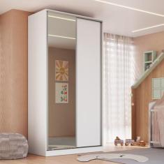Guarda-roupa 2 Portas de Correr 1 com Espelho 3 Gavetas Domus - Emovel