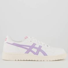 Tênis Asics Japan S Feminino Branco Rosa e Lilás-Feminino