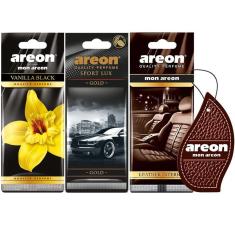 Kit 3 Perfumes Pra Carro Cheirinho Aromatizador Areon Aromas