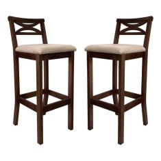 Conjunto 2 Banquetas Altas X Copacabana Capuccino