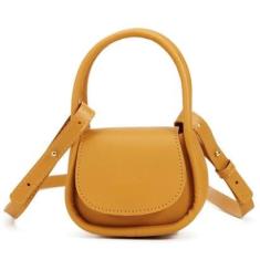 Bolsa Feminina Transversal Mini Bag com Alça de mão-Feminino