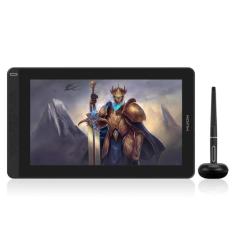 MESA DIGITALIZADORA HUION KAMVAS GS1331 Android com ± 60 graus de reconhecimento de inclinação natural, (COSMO BLACK)