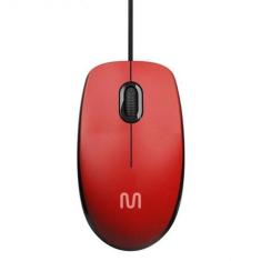 Mouse Com Fio Usb Vermelho 1200 Dpi Mo390 - Multi