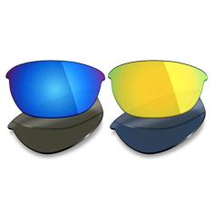 Mryok 2 pares de lentes polarizadas de substituição para óculos de sol Oakley Half Jacket 2.0 - Opções