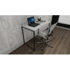 Escrivaninha de Escritório Estilo Industrial 90cm, em aço/mdf. - Lenna