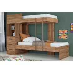 Beliche Multifuncional Havana Plus C/ 3 Gavetas Jatobá - Santos Andirá