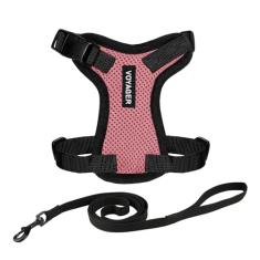 Peitoral para gatos Voyager Step-in Lock ajustável com conjunto de coleira para gatos com alça de neoprene de 1,5 m - suporta gatos de raças pequenas, médias e grandes da Best Pet Supplies -