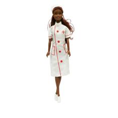 Boneca Médica Profissões N244232-9 Negra - Quanhe