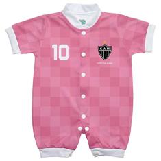 Macacão Bebê Atlético Mg Rosa - Torcida Baby