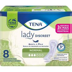 Absorvente para Incontinência Urinária Tena Lady Discreet Normal 8 Unidades