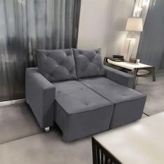 Sofá Retrátil e Reclinável 2 Lugares Bariloche 1.50cm C/ Molas - Veludo