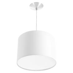 Lustre Cupula Pendente Dome 30x20cm Magn fico Branco