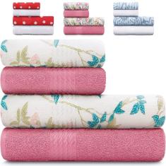 Jogo De Toalhas 4 Peças Banho e Rosto 100% Algodão Felpudo Prisma Dohler - Emcompre