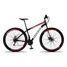 Bicicleta Bike Aço 21 Marchas Aro 29 - Ravok, Vermelho