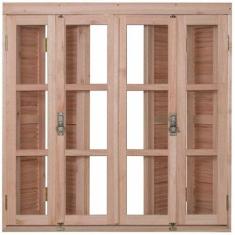 Janela de Madeira Veneziana 100x200cm Pantográfica Ewk 376 Rondosul