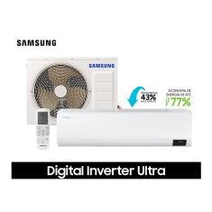 Ar Condicionado Split Hi Wall Inverter Samsung Digital Ultra 18000 BTU/h Quente e Frio AR18TSHZDWKNAZ – 220 Volts