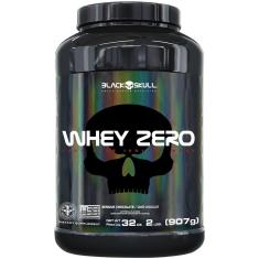 Whey Zero (Whey Protein Isolado) 2 Lbs/907G - Black Skull-Unissex