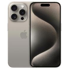 iPhone 15 Pro Apple (128GB) Titânio Natural, Tela de 6,1&quot;, 5G e Câmera de 48MP