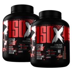 Kit 2x Whey Protein Isolado ISO X 1800g Espartanos - Kit De Suplementos Para Massa Muscular-Unissex