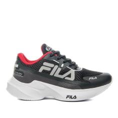 Tênis Infantil Fila Recovery Preto/Vermelho-Feminino