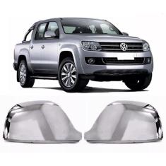 Kit aplique retrovisor cromado amarok 2010 a 2019