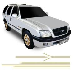 Faixa Blazer Executive 2001/2002 Adesivo Lateral Dourado - SPORTINOX