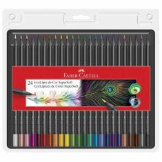 Lápis de Cor 24 Cores SuperSoft Faber Castell, 24 Cores