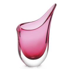 Vaso Em Cristal Murano Rosa - São Marcos