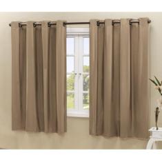 Cortina Blackout PVC corta 100 % a luz 2,80 m x 1,60 m Avelã - ECasa
