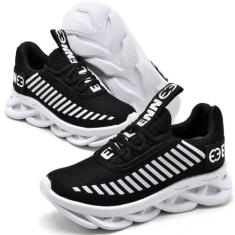 Tênis Infantil Feminino Solado Trançado Confortavel Preto - Evoltenn, 