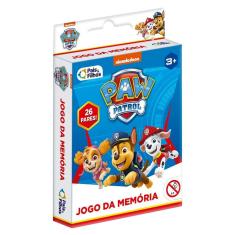 Jogo da Memória Patrulha Canina Pais & Filhos 3+ Anos com 26 Pares