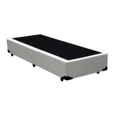Cama Box Solteiro Sintético King Design Branco 88x188x40