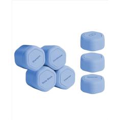 Cadence Recipientes de viagem – Conjunto de cápsulas de rotina diária – Cápsulas magnéticas de viagem – para xampu, condicionador, sabonete líquido, pílulas e mais – 4 Flex Medium (37 g) e 3 Flex