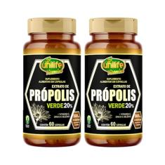 Kit 2 Própolis Verde + Vitamina C Zinco e Selênio Unilife 60 cápsulas