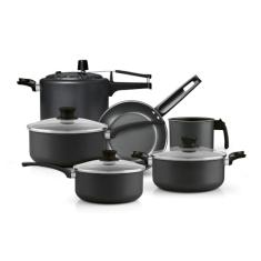 Panelux Jogo de Panelas 6 peças Magnific Grafite Antiaderente