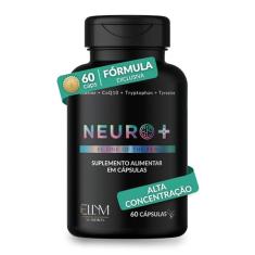 Neuro+ 60 Capsulas ELLYM NUTRITION Nootropicos Multivitaminico Foco Cafeina Magnesio Triptofano Taurina B12 Tirosina