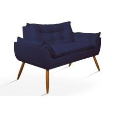 Namoradeira Luxo Opala Sala Quarto - Balaqui Decor Cor:azul Marinho