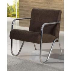 Poltrona Sabrina 1317 Suede Marrom