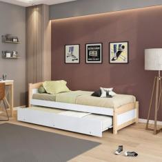 Bicama Solteiro Teen Casatema Branco/natural