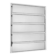 Janela de Aluminio Basculante 100x100cm Ecosul Preto