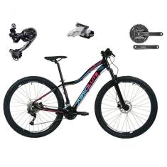 Bicicleta Aro 29 Absolute Hera Feminina Shimano Deore E Altus 27v Hidráulicos Garfo Trava - Preto Tam.15