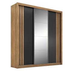 Guarda Roupa Casal Moema 3 Portas Flex com Espelho - Demóbile