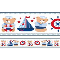 Faixa Marinheiro Adesivo Papel Parede Menino Infantil - Imprimax