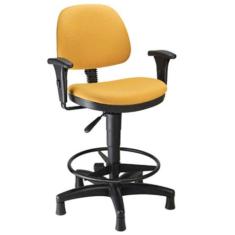 Cadeira Secretária Caixa com Aro Linha Confort Plus Amarelo - Design O