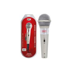 Microfone Dinâmico M-996 Plástico Prata Com Cabo Mxt