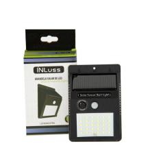 Arandela Led Solar De Parede Com Sensor 6W Branco Frio