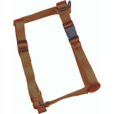 Hamilton Peitoral de nylon ajustável para cães, marrom, 1,58 cm x 30,48 cm - 50,80 cm