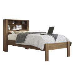 Cama Solteiro Invicta Com Baú Jatobá - Pr Móveis Jatobá